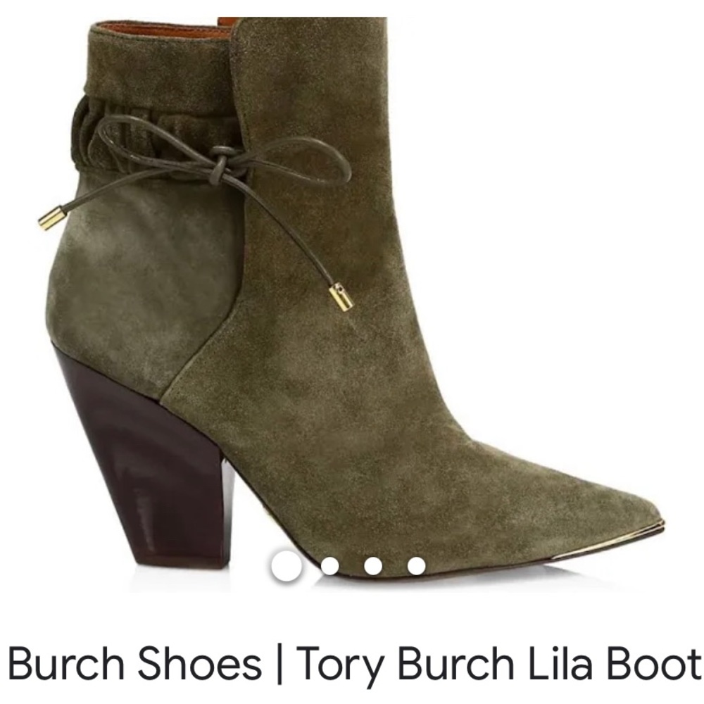 Tory Burch Lila Booties Green Size 7.5